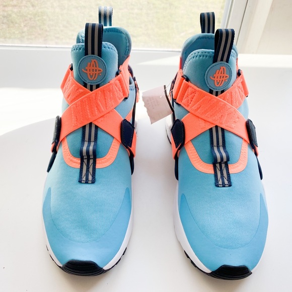 Nike Huarache City blue and orange straps run 7Y - Picture 11 of 12